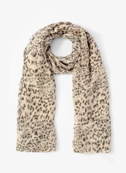 Allison Leopard Print Lightweight Scarf