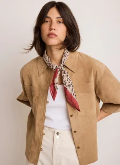Allison Leopard Print Neck Scarf