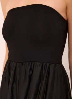 Black Bandeau Balloon Jumpsuit