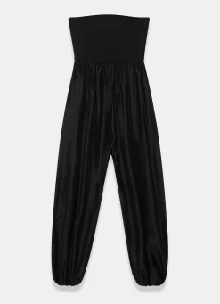 Black Bandeau Balloon Jumpsuit