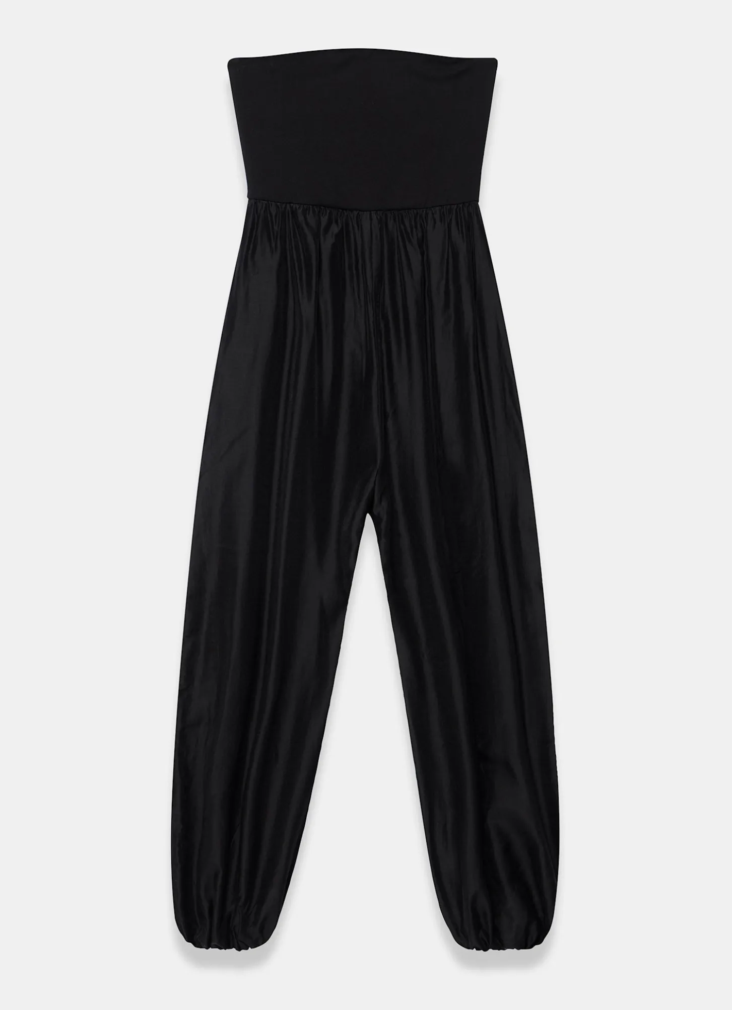 Black Bandeau Balloon Jumpsuit