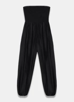 Black Bandeau Balloon Jumpsuit
