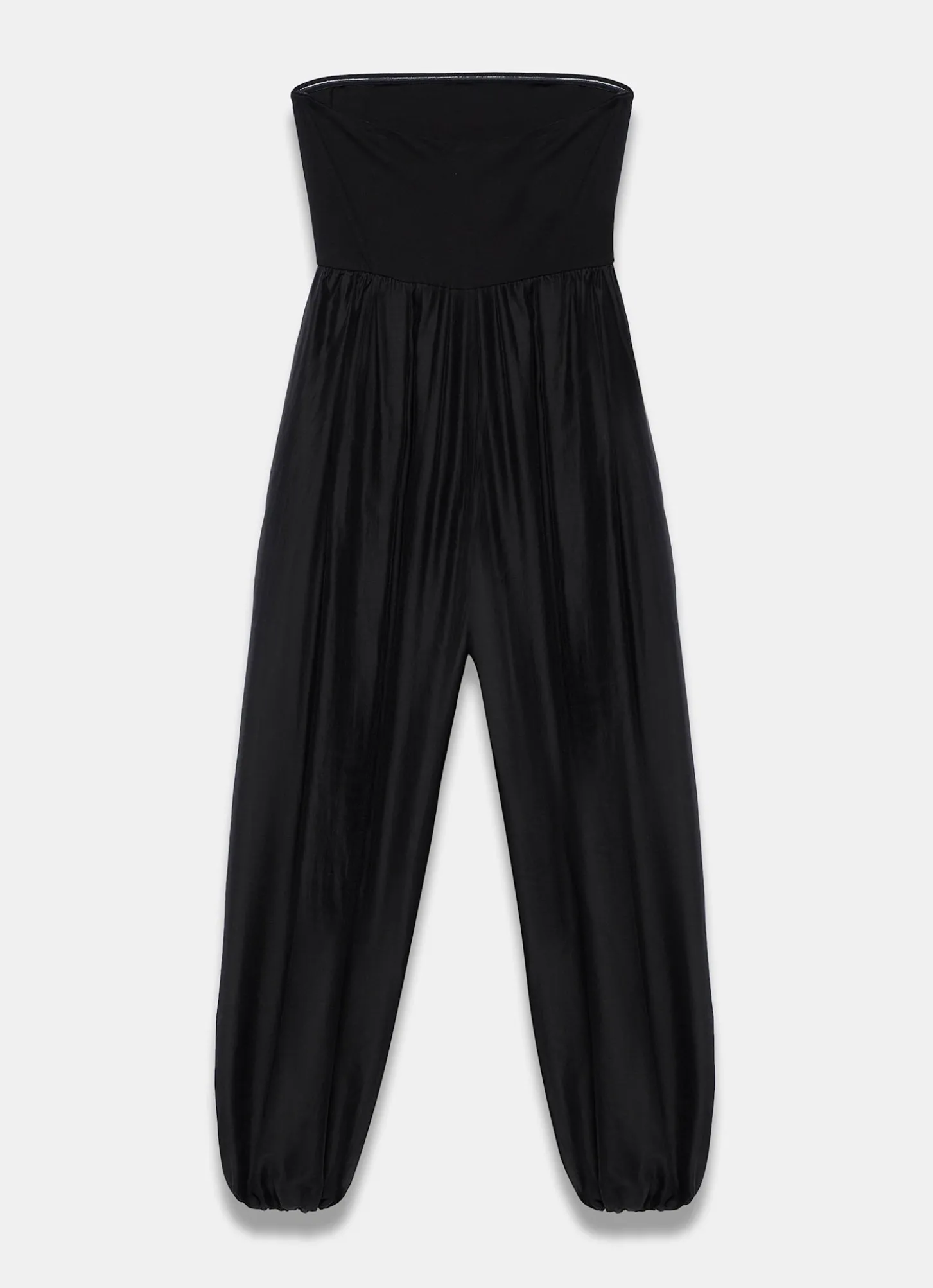 Black Bandeau Balloon Jumpsuit