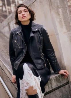 Black Casual Leather Jacket