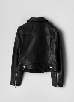 Black Casual Leather Jacket