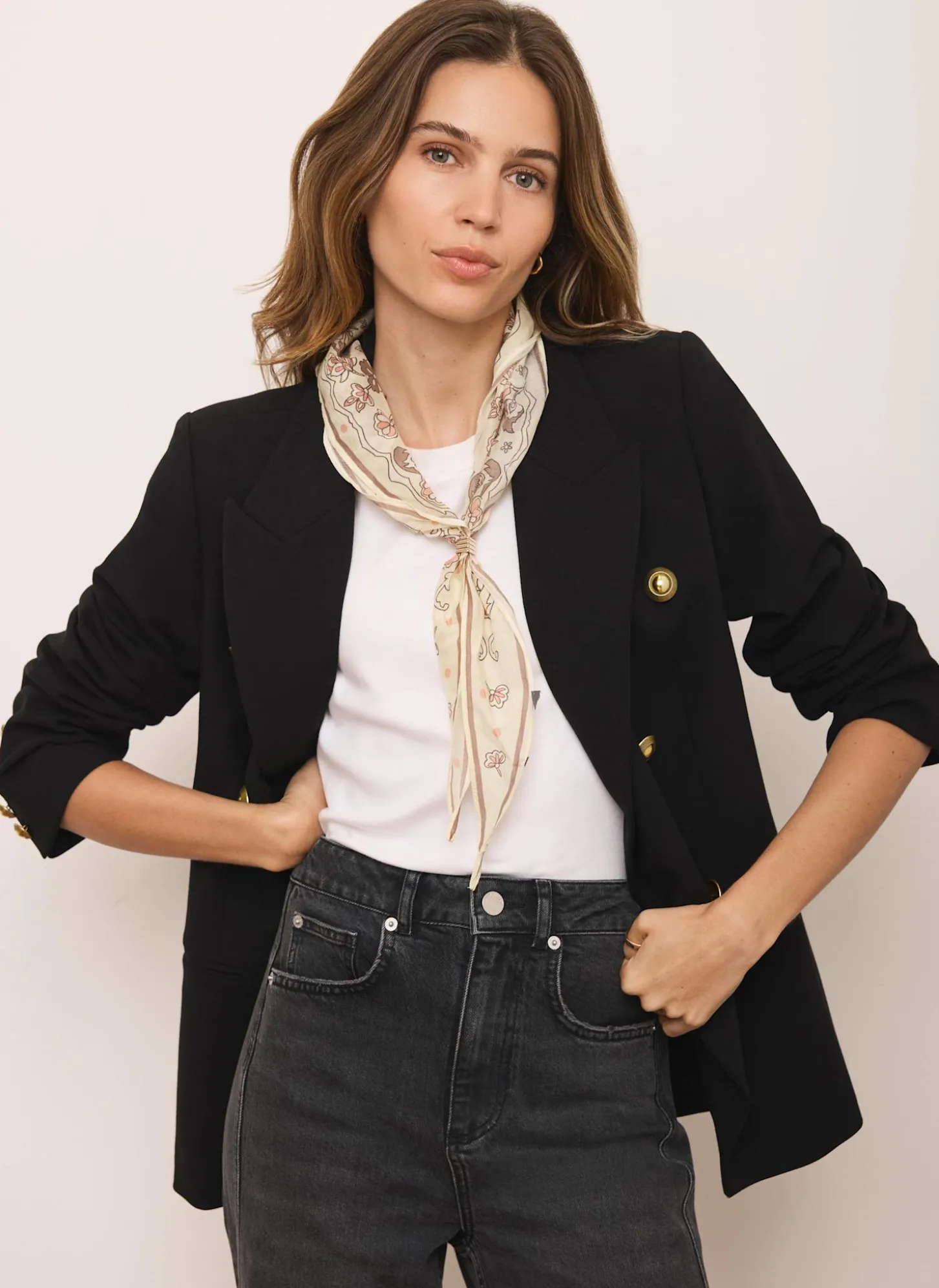 Black Double Breasted Blazer