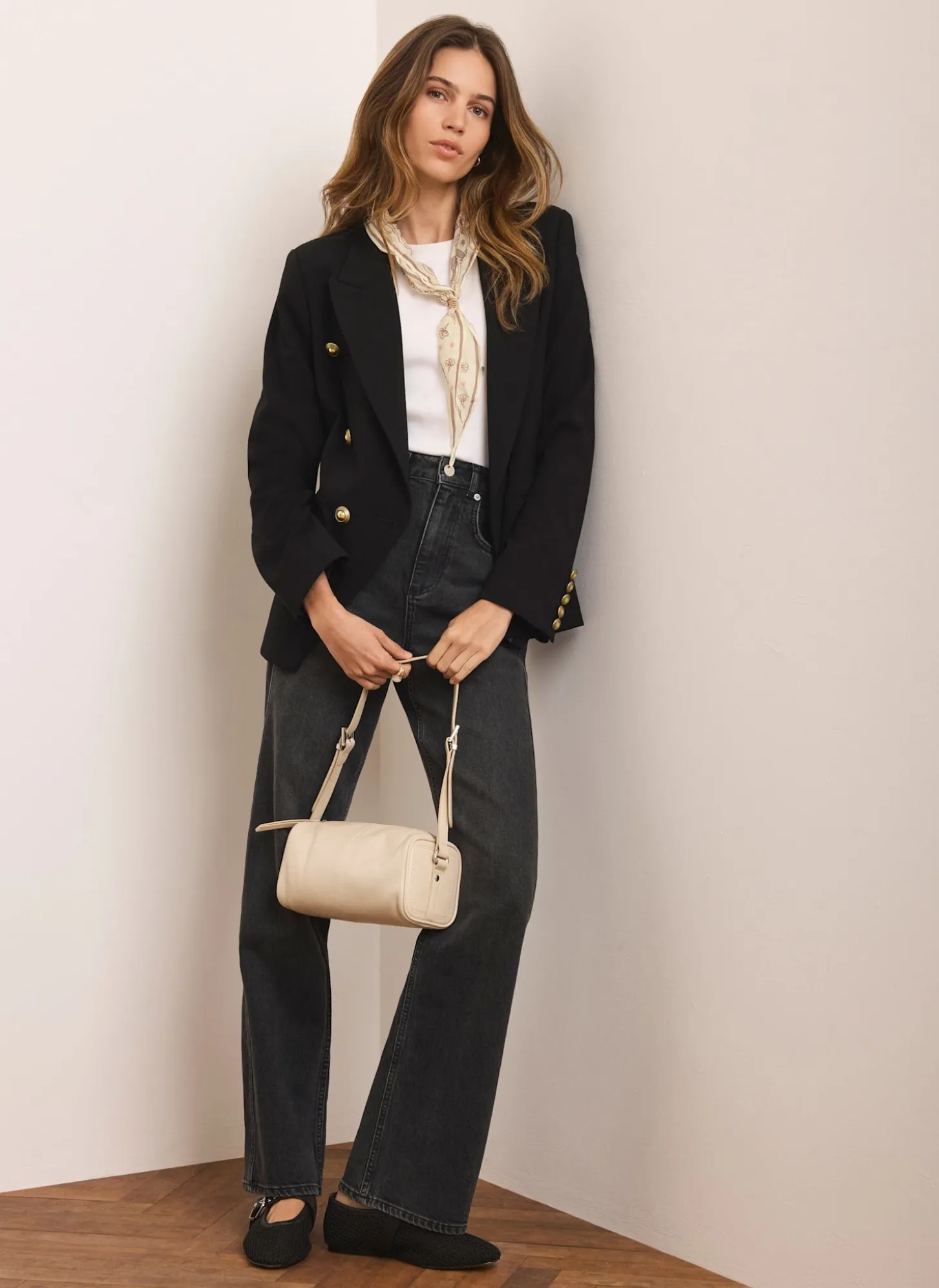 Black Double Breasted Blazer