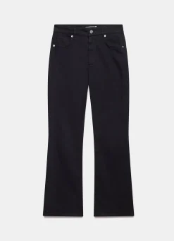 Black Fitted Flare Jeans