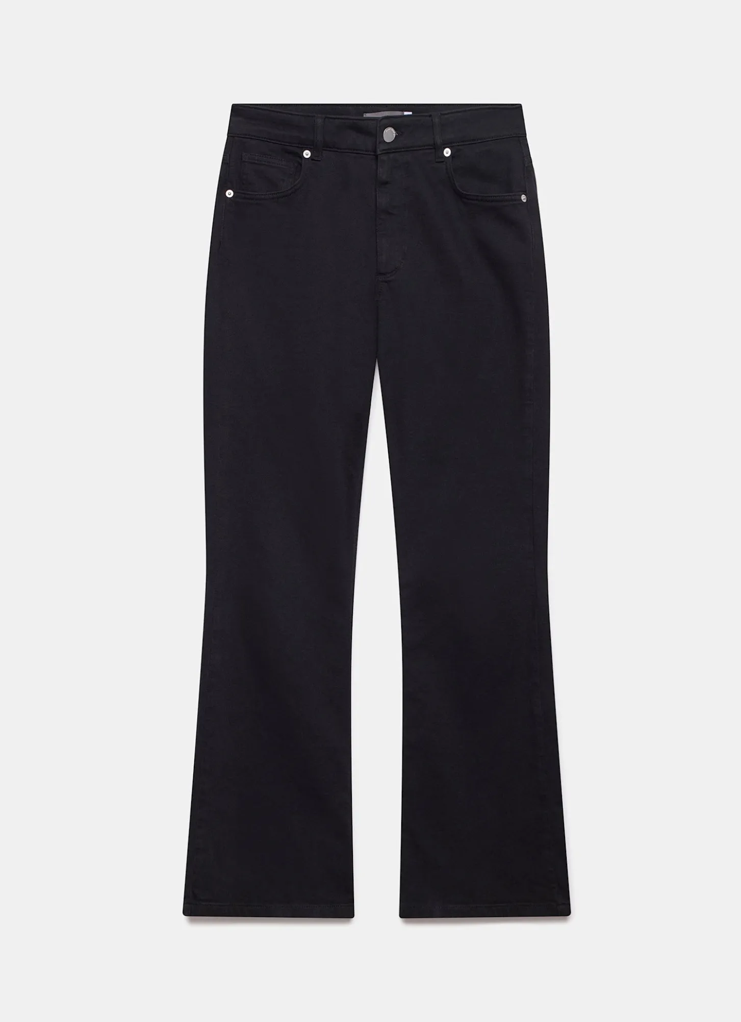 Black Fitted Flare Jeans