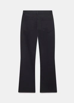 Black Fitted Flare Jeans