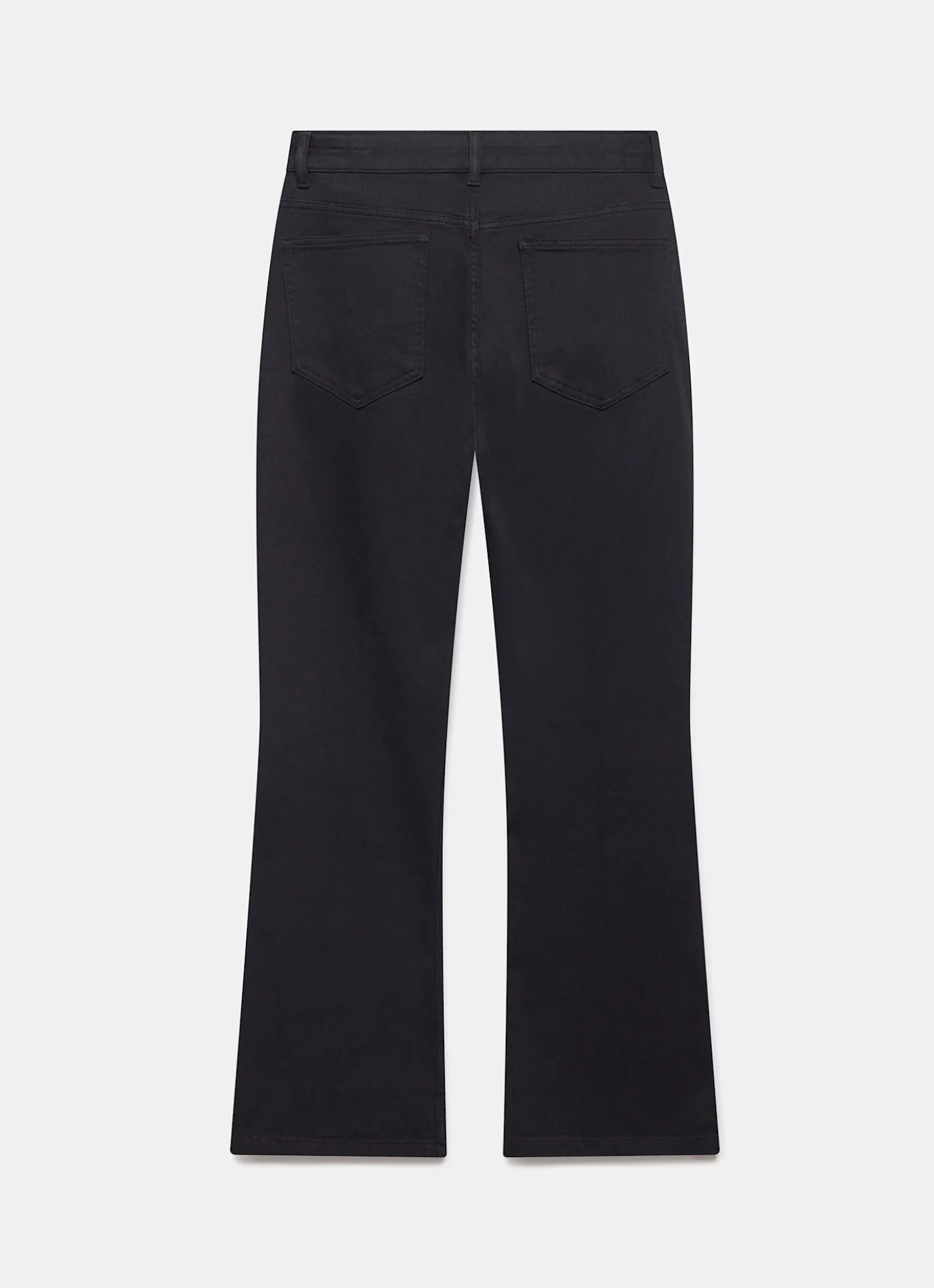 Black Fitted Flare Jeans