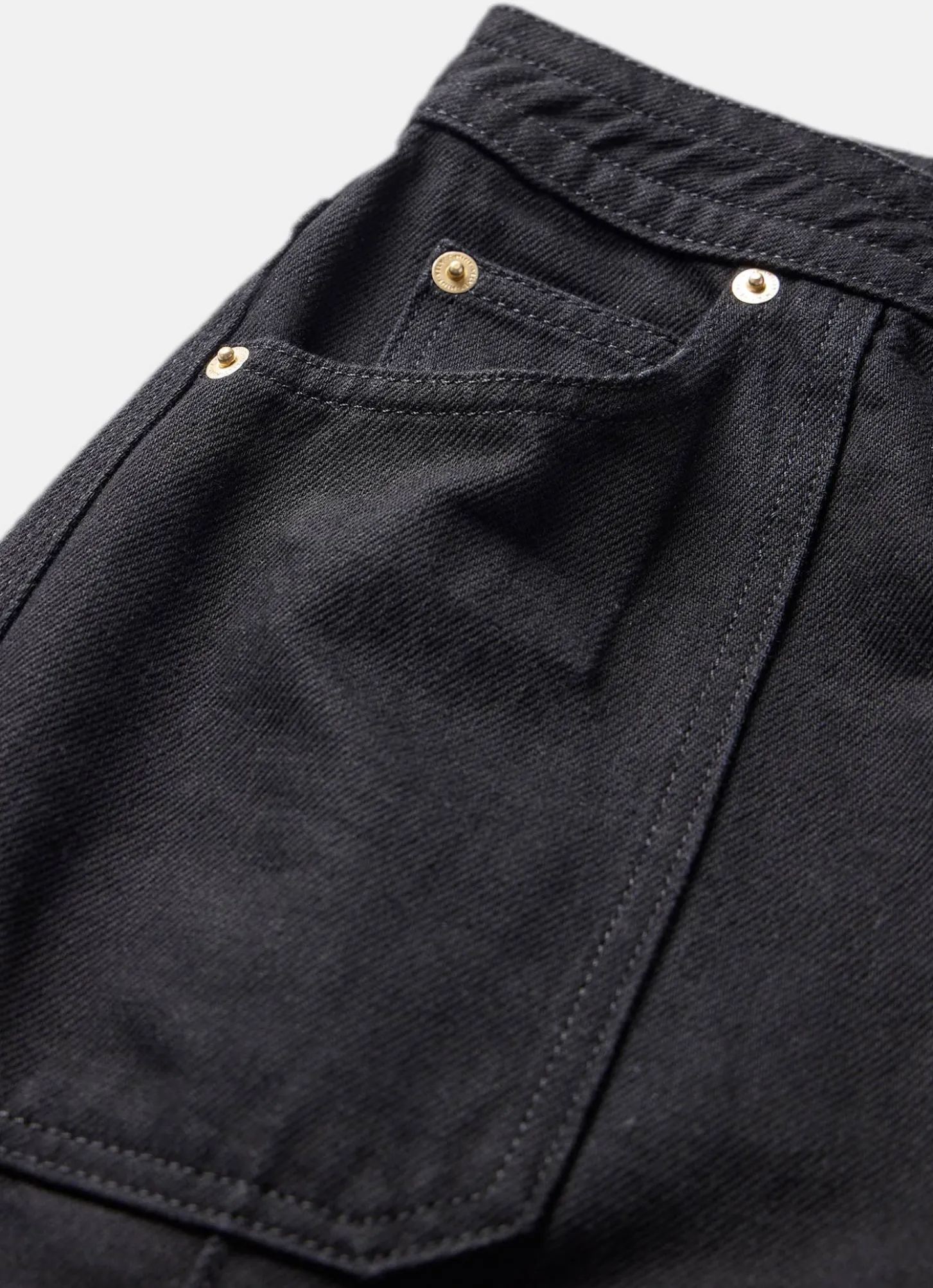 Black High Rise Wide Jeans