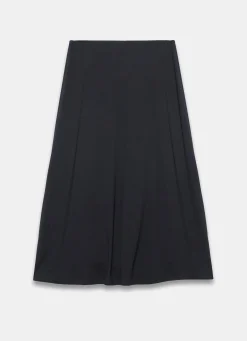 Black Jersey Asymmetric Skirt