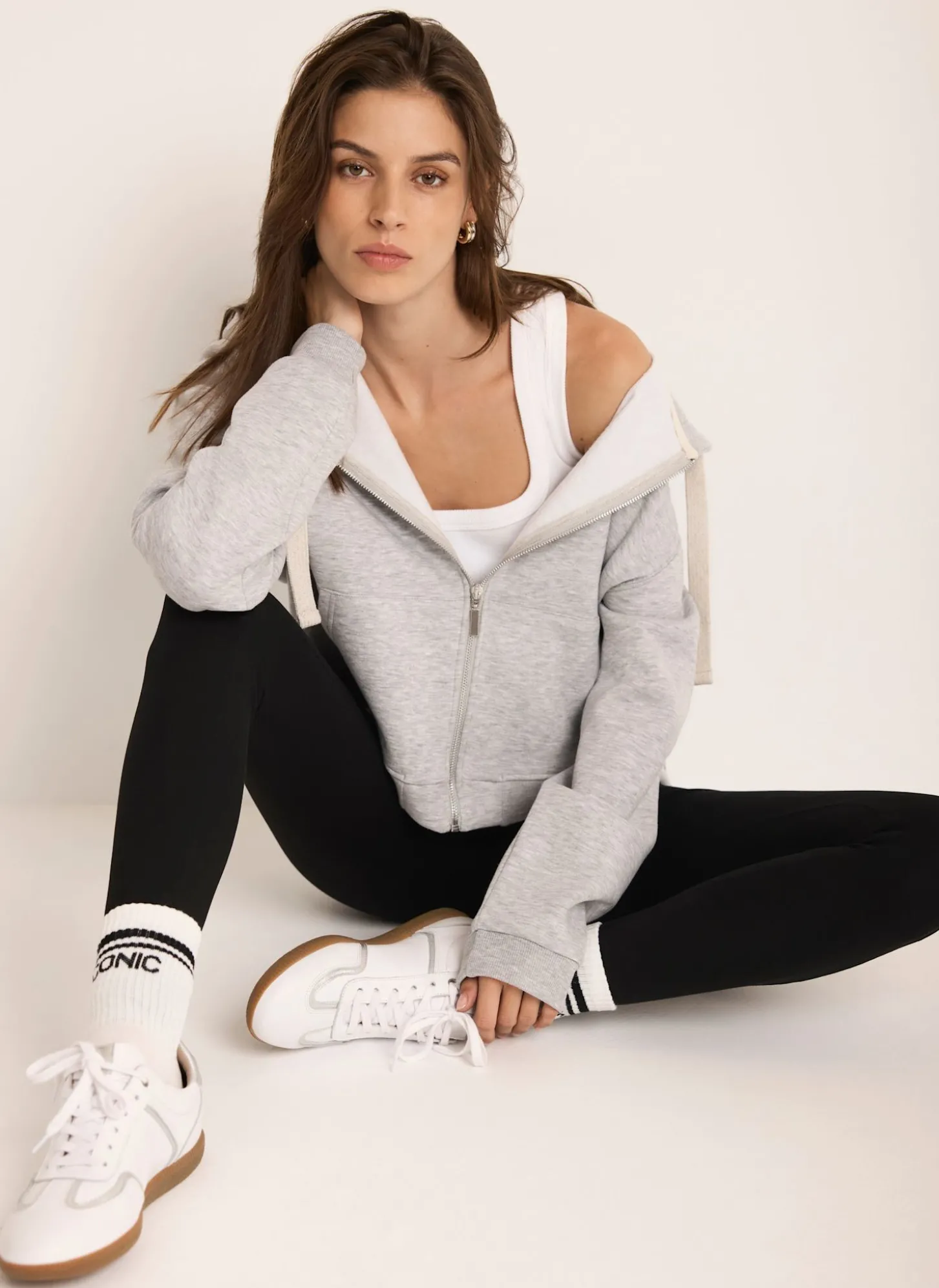 Black Jersey Straight Leggings