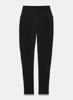 Black Jersey Straight Leggings