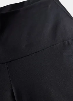 Black Jersey Straight Leggings