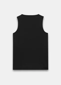 Black Layering High Neck Vest