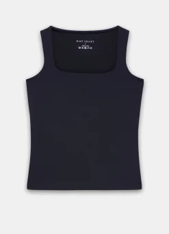 Black Layering Scoop Neck Vest