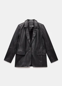 Black Leather Blazer