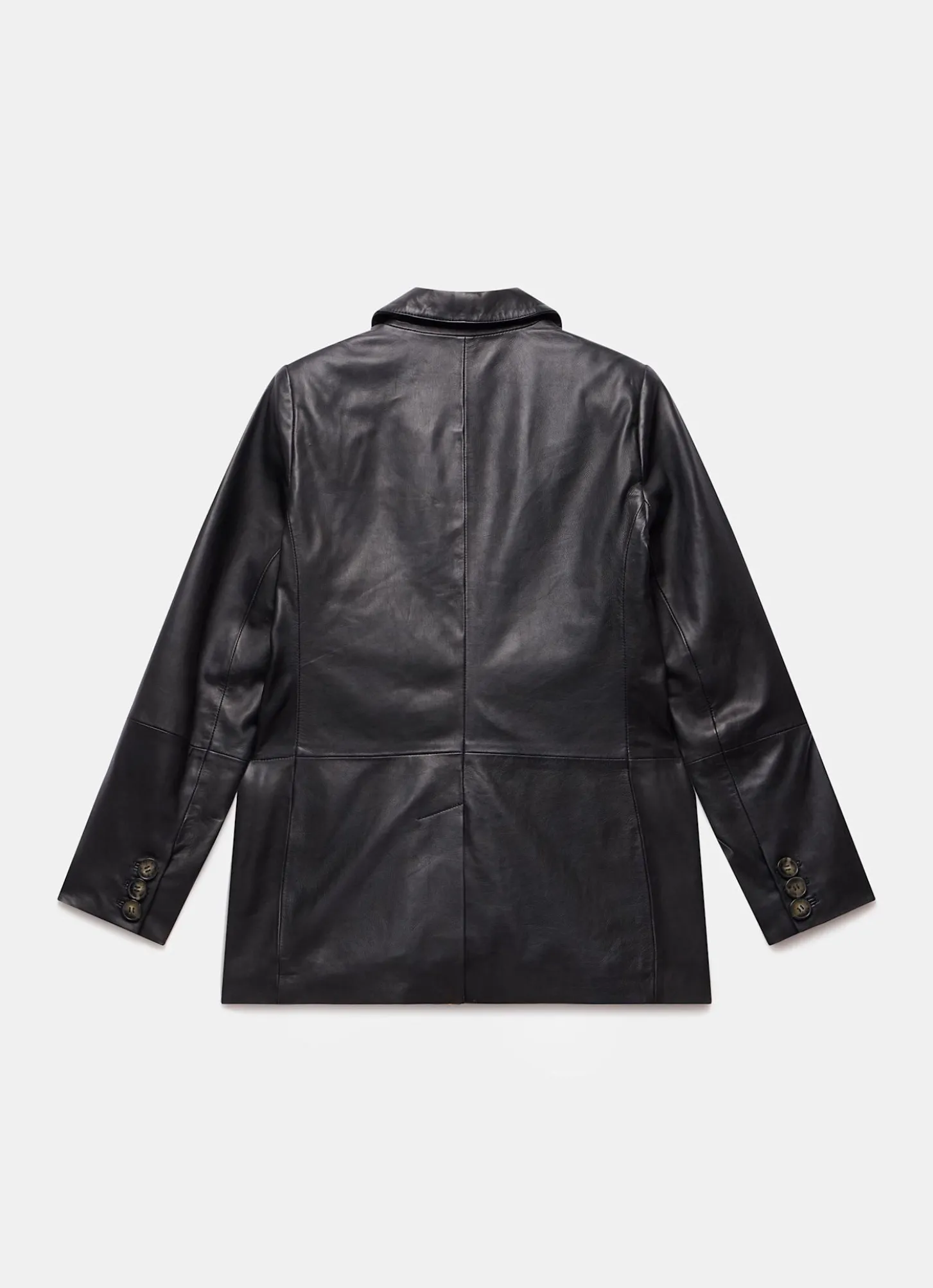 Black Leather Blazer