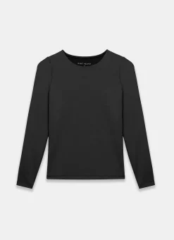 Black Long Sleeve Layering Top