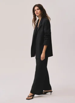 Black Longline Blazer