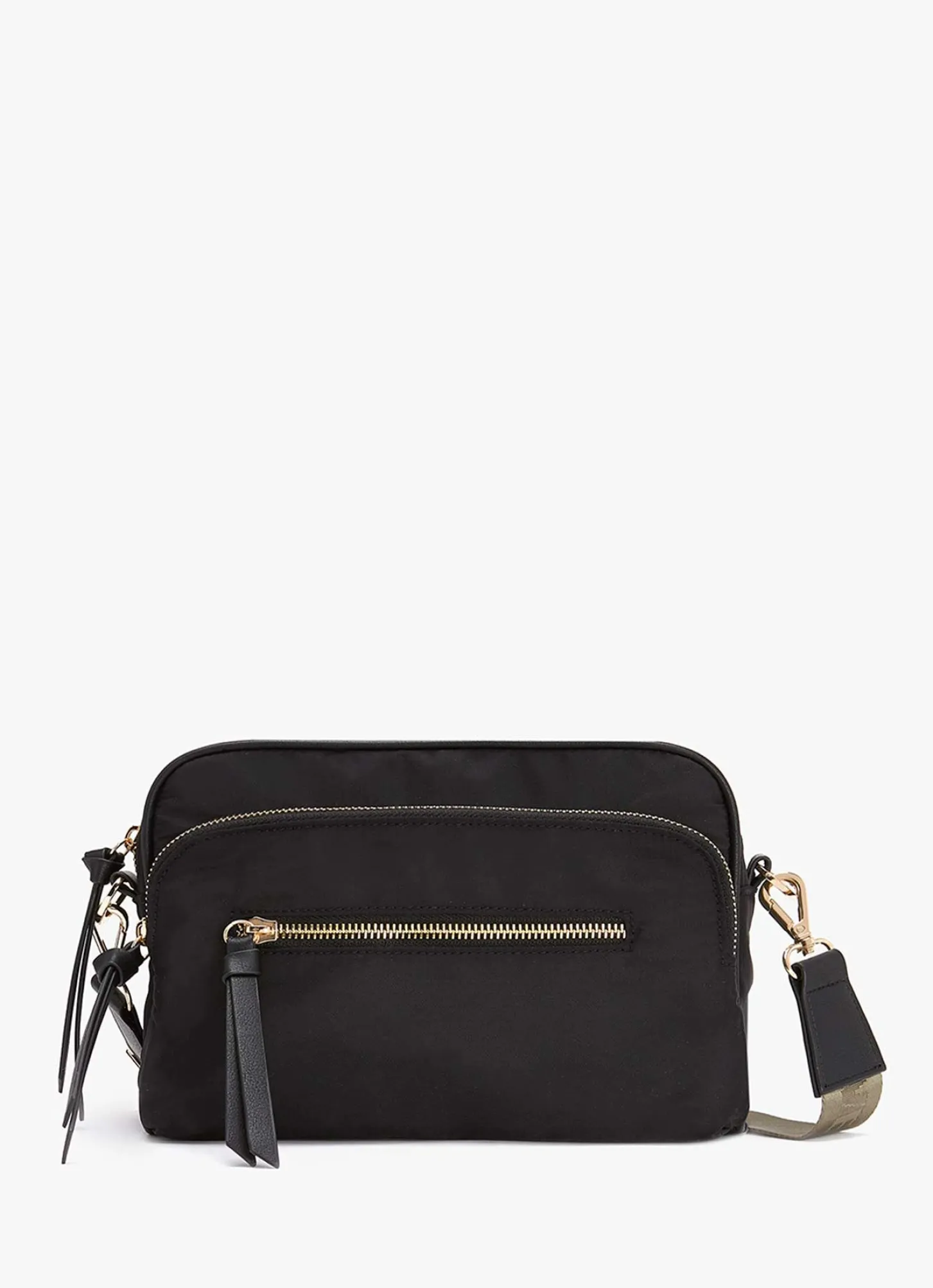 Black Nylon Crossbody Bag