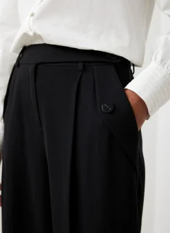 Black Tailored Wide Trousers