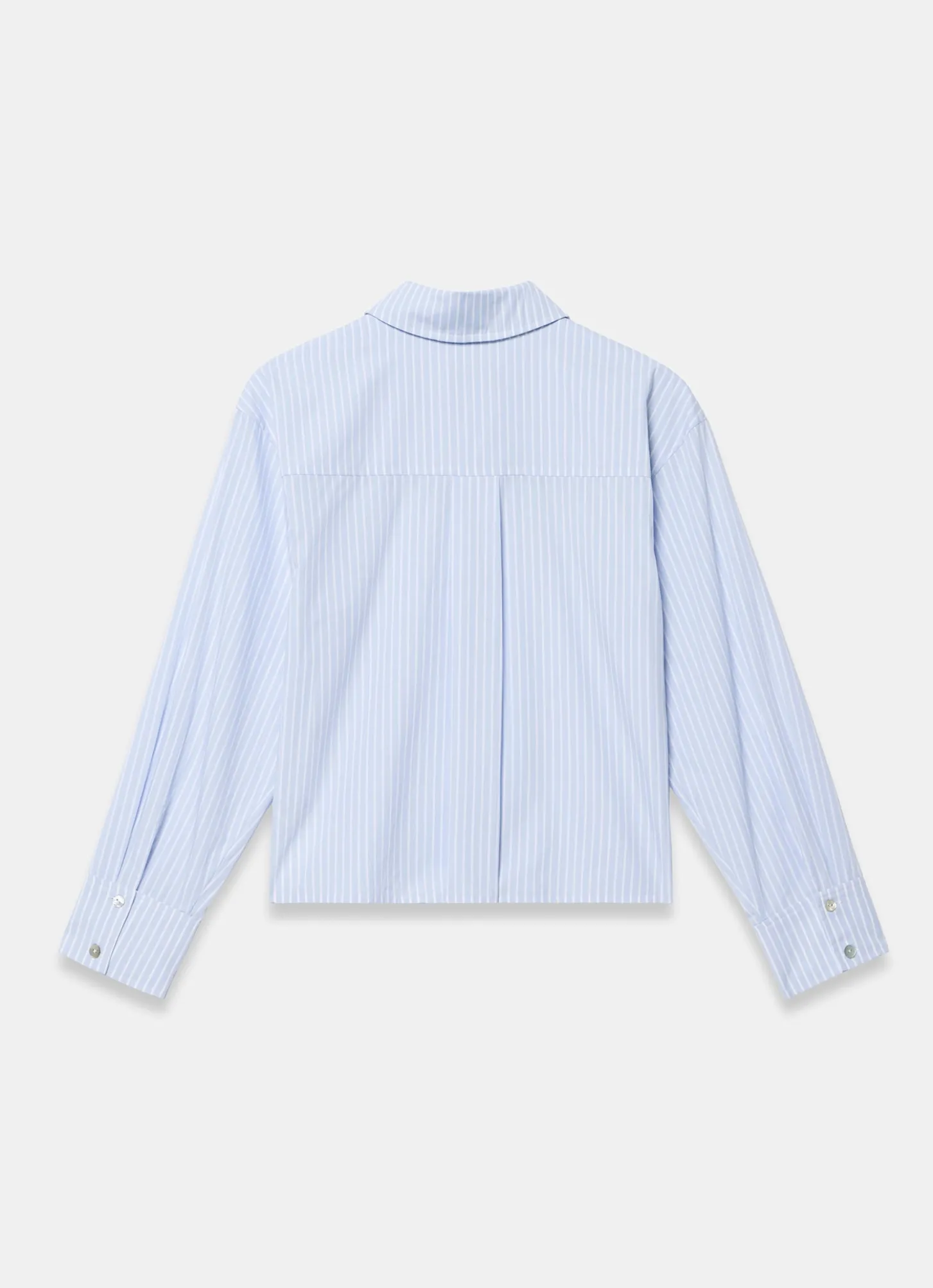 Blue Stripe Embroidered Shirt