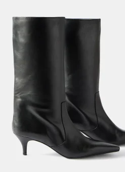 Bode Black Leather Calf Boots