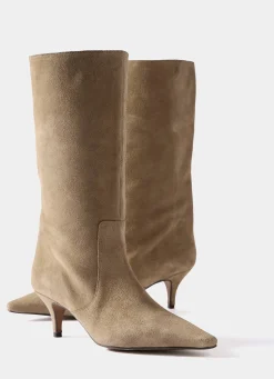 Bode Neutral Suede Calf Boots