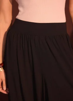 Brown Jersey Balloon Trousers