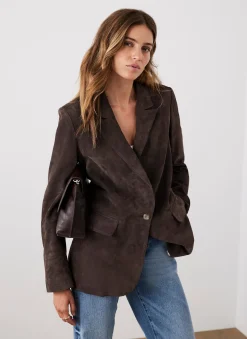 Brown Suede Blazer
