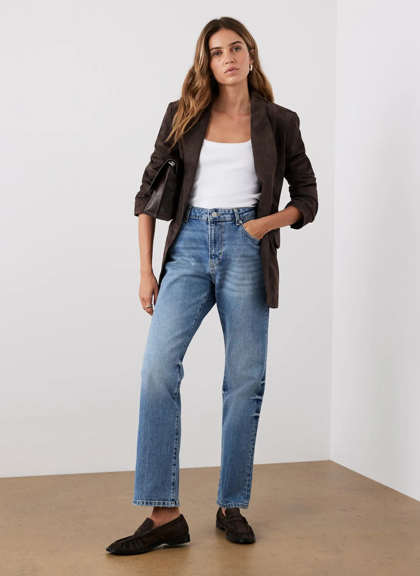 Brown Suede Blazer