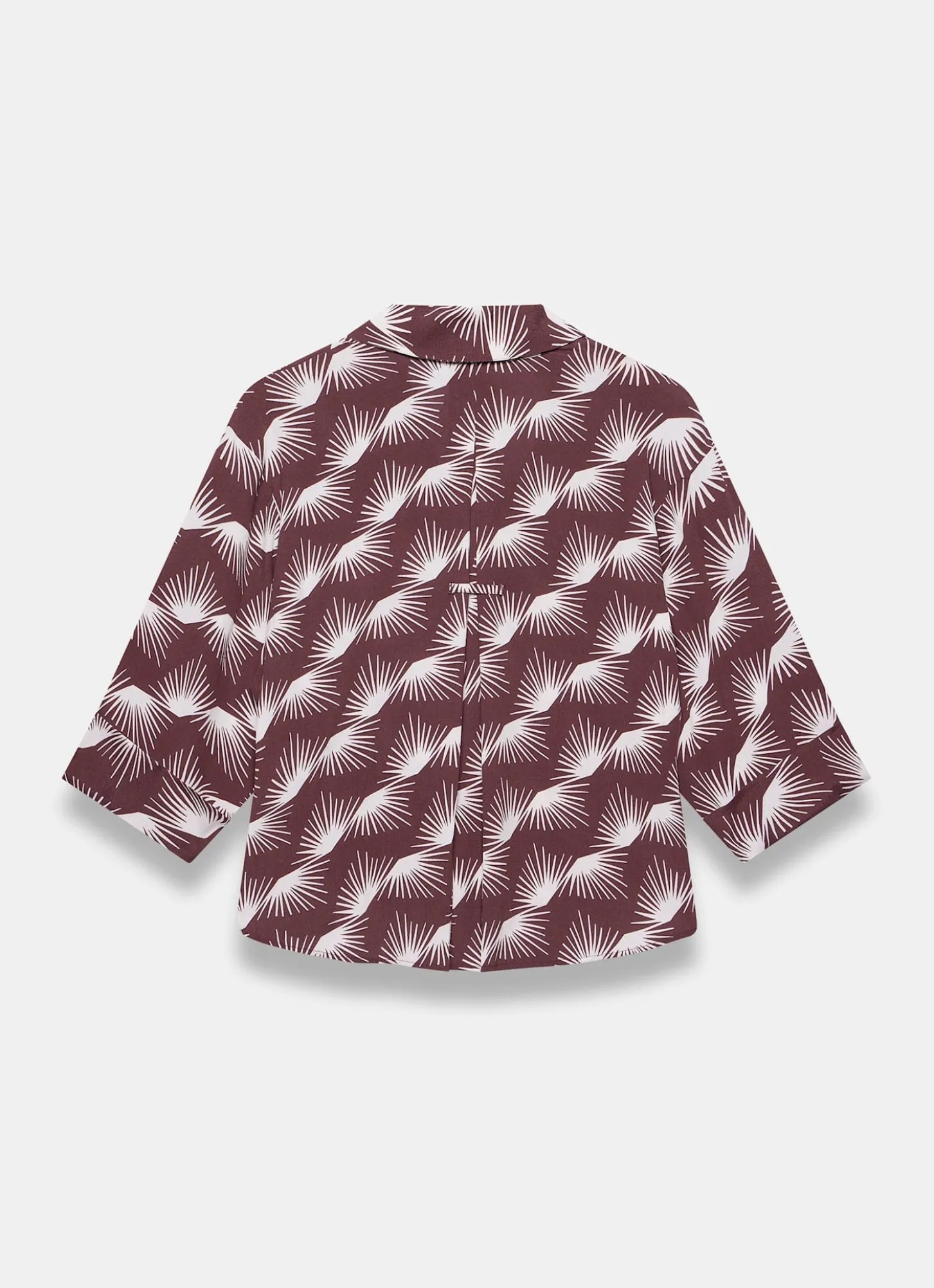 Burgundy Graphic Print Shirt