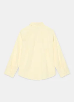 Butter Yellow Oversized Long Sleeve Shirt