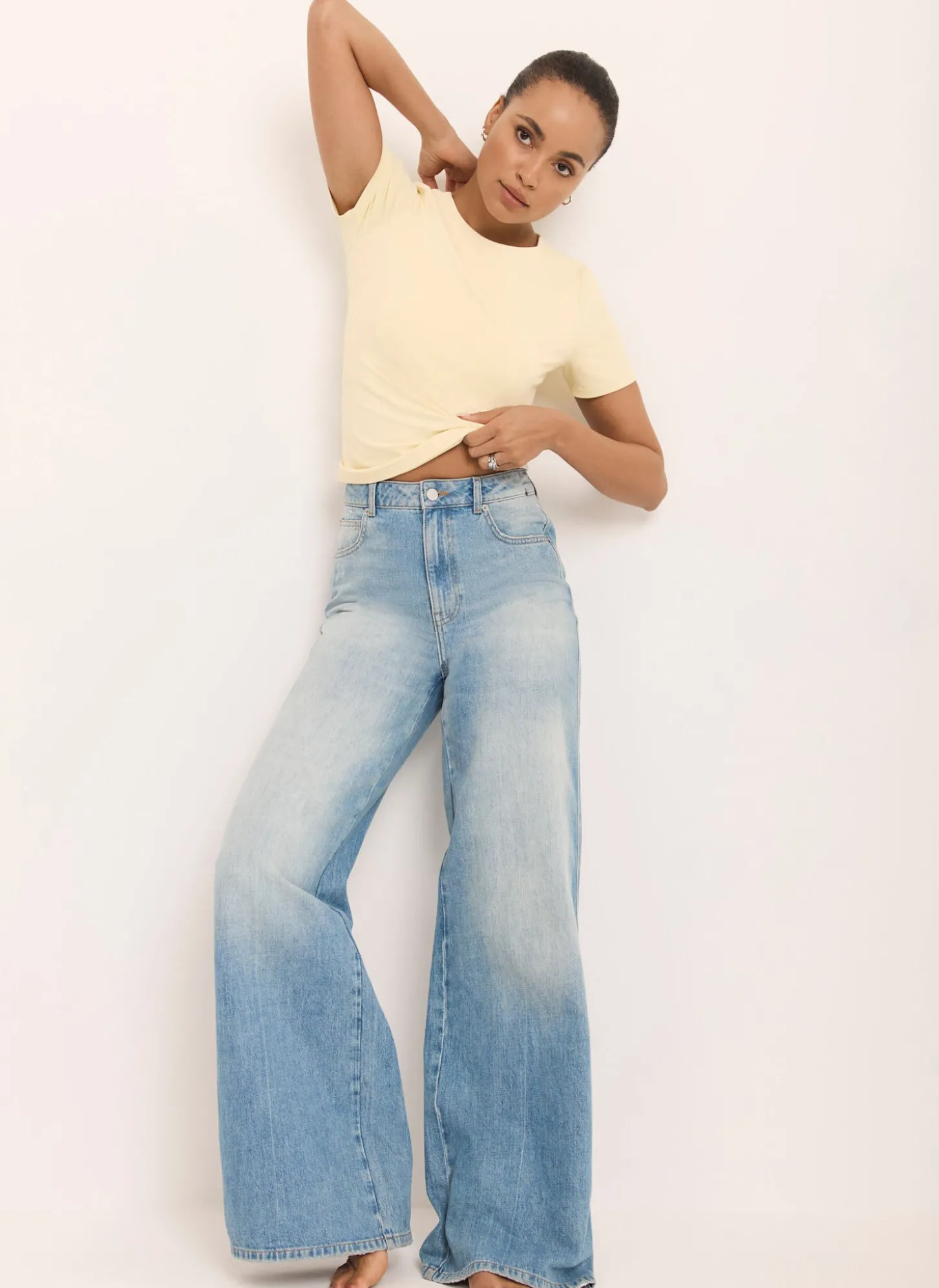 Butter Yellow Short Sleeve Top