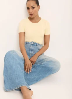 Butter Yellow Short Sleeve Top