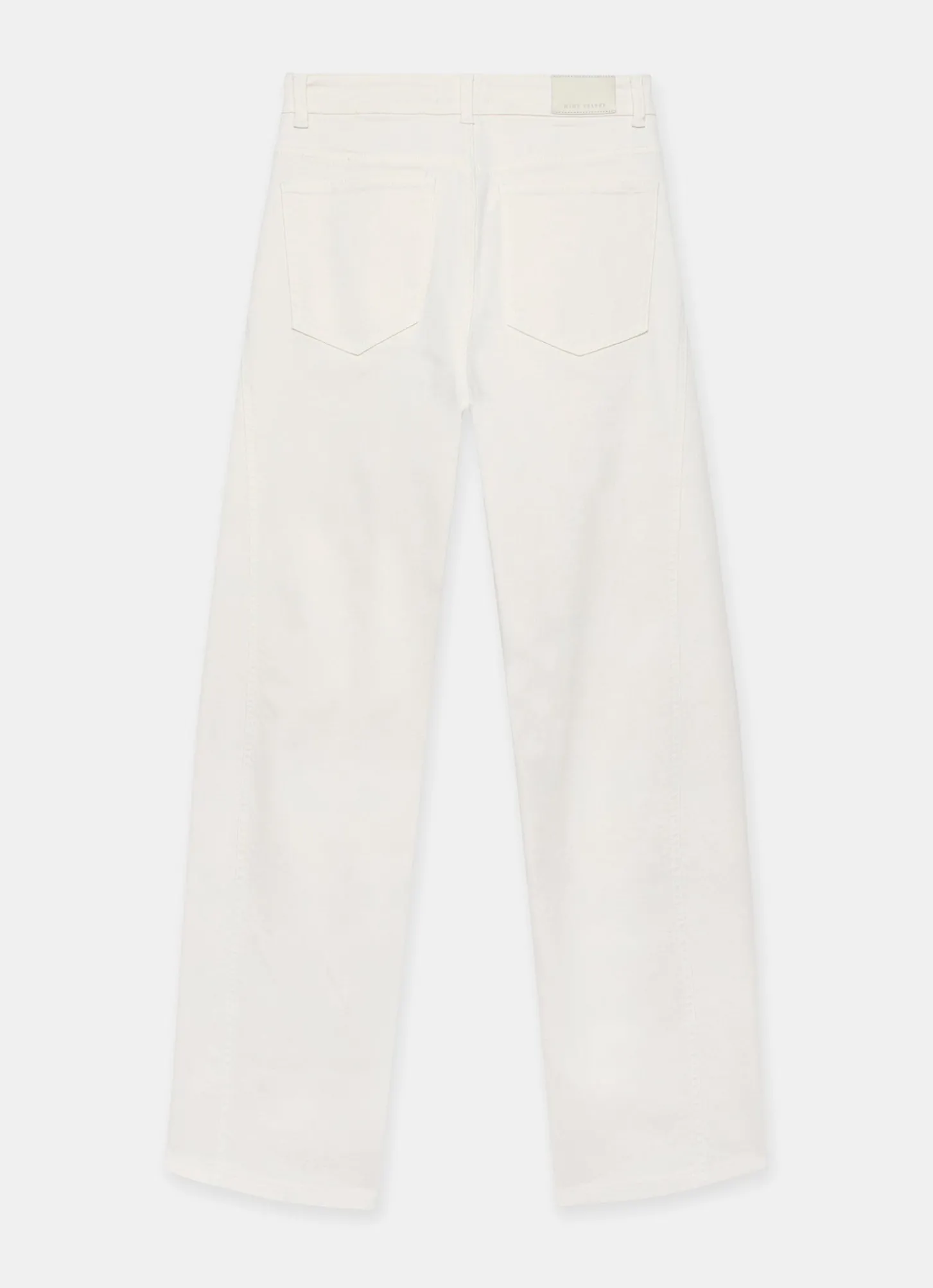 Cream Barrel Leg Jeans