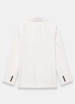 Cream Double Breasted Blazer