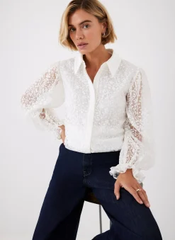 Cream Jacquard Shirt