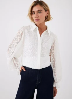 Cream Jacquard Shirt