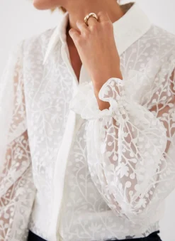 Cream Jacquard Shirt