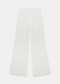 Cream Jersey Pintuck Super Soft Joggers