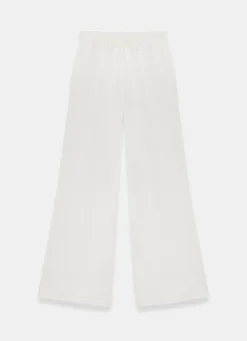 Cream Jersey Pintuck Super Soft Joggers