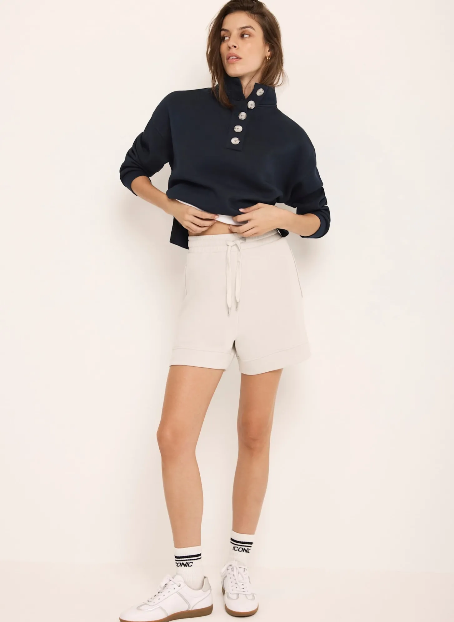 Cream Jersey Super Soft Shorts