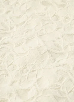 Cream Lace Fringe Cover Up Scarf