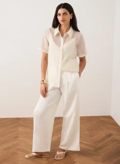 Cream Lace Layered Shirt
