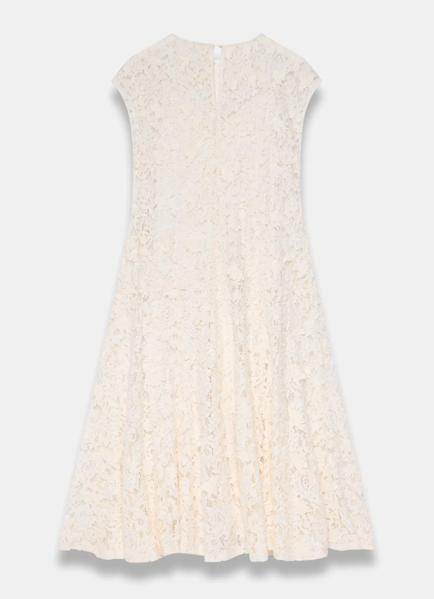 Cream Lace Midi Dress