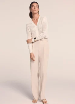 Cream Open Knit Top